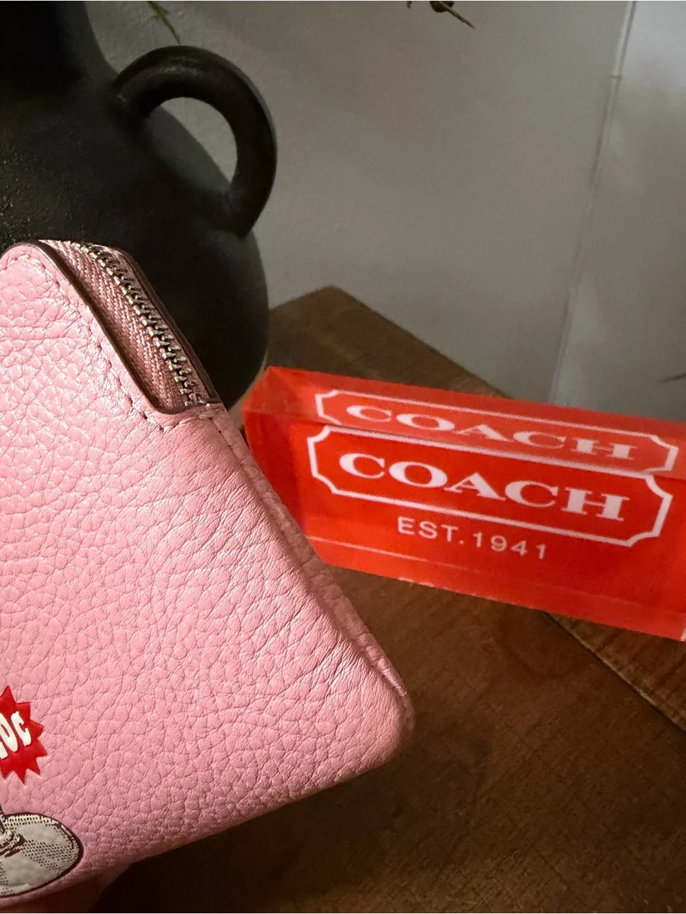 Coach Pink Sundae Wristlet